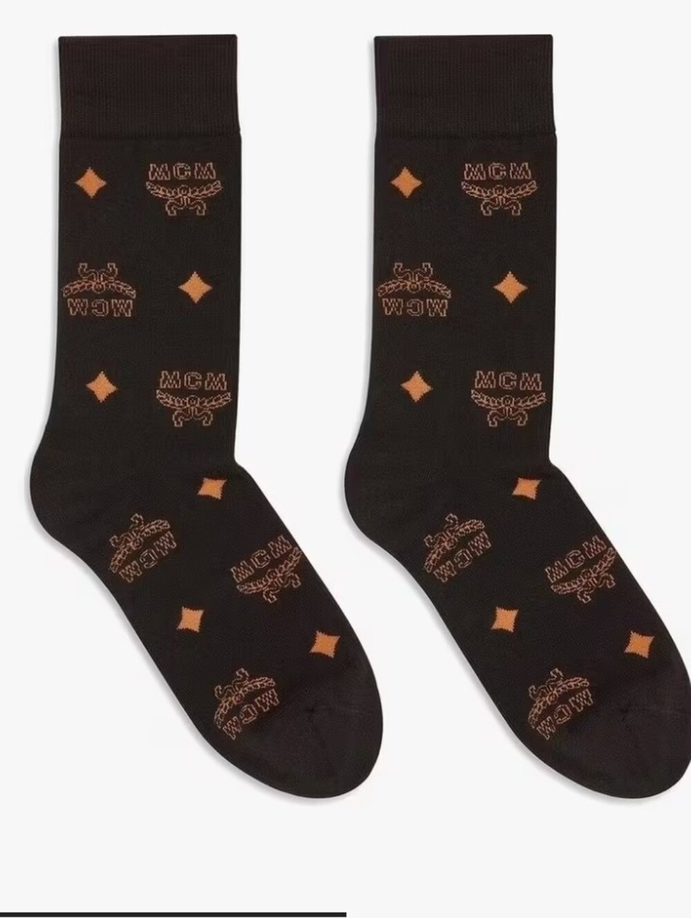 MCM MONOGRAM KNIT SOCKS